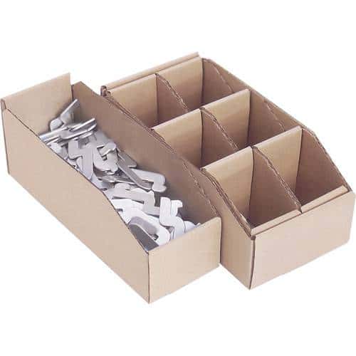 Corrugated Parts Bins Shop Cardboard Shelf Bins