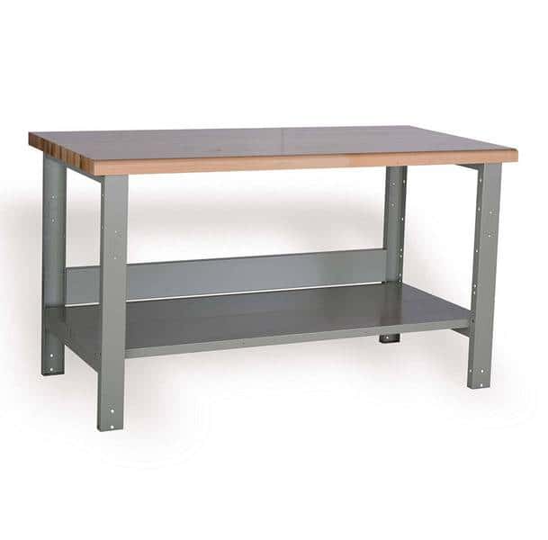 Workbench with Lower Shelf