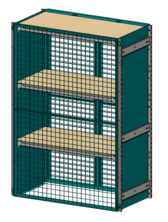 Locking Storage Shop EZRect Security Shelving