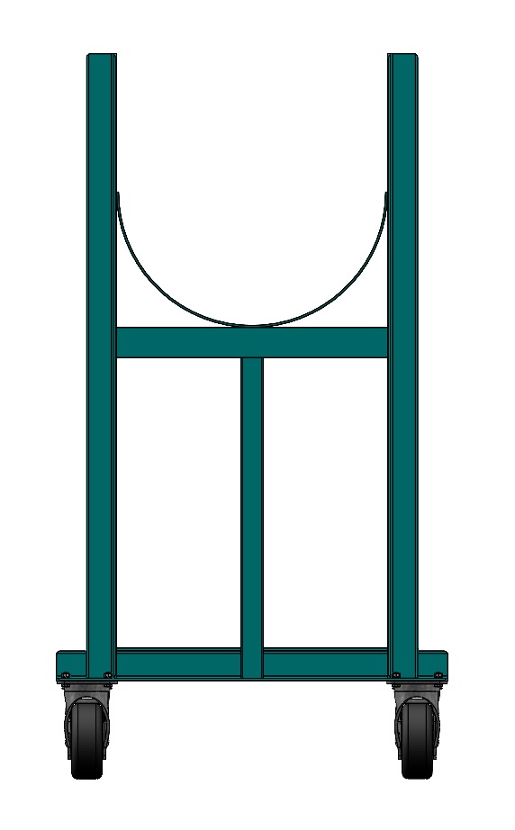 Tube Transfer Cart Commander Warehouse Equipment