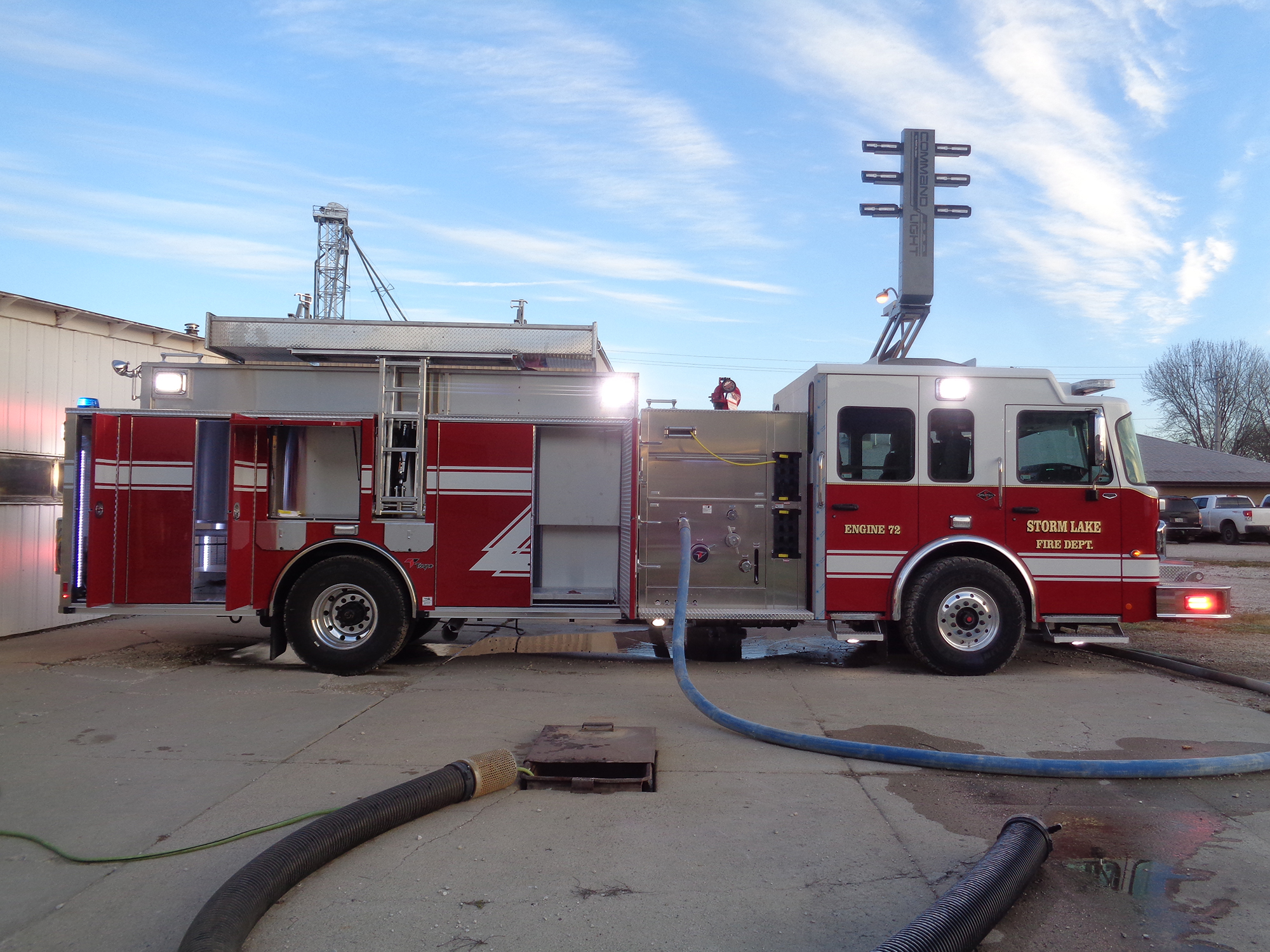 Fire Truck Scene Lights Fire Truck Work Lights Fire Department Lights