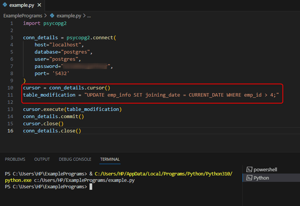 How to Update a Postgres Table Using Python CommandPrompt Inc.