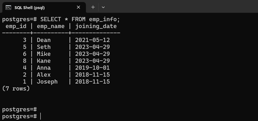How to Update a Postgres Table Using Python - CommandPrompt Inc.