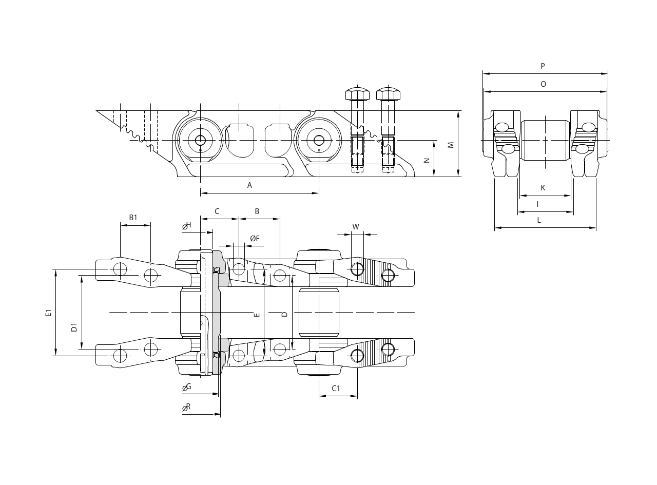 Track chain CATERPILLAR Dozers D8T J8B1UP