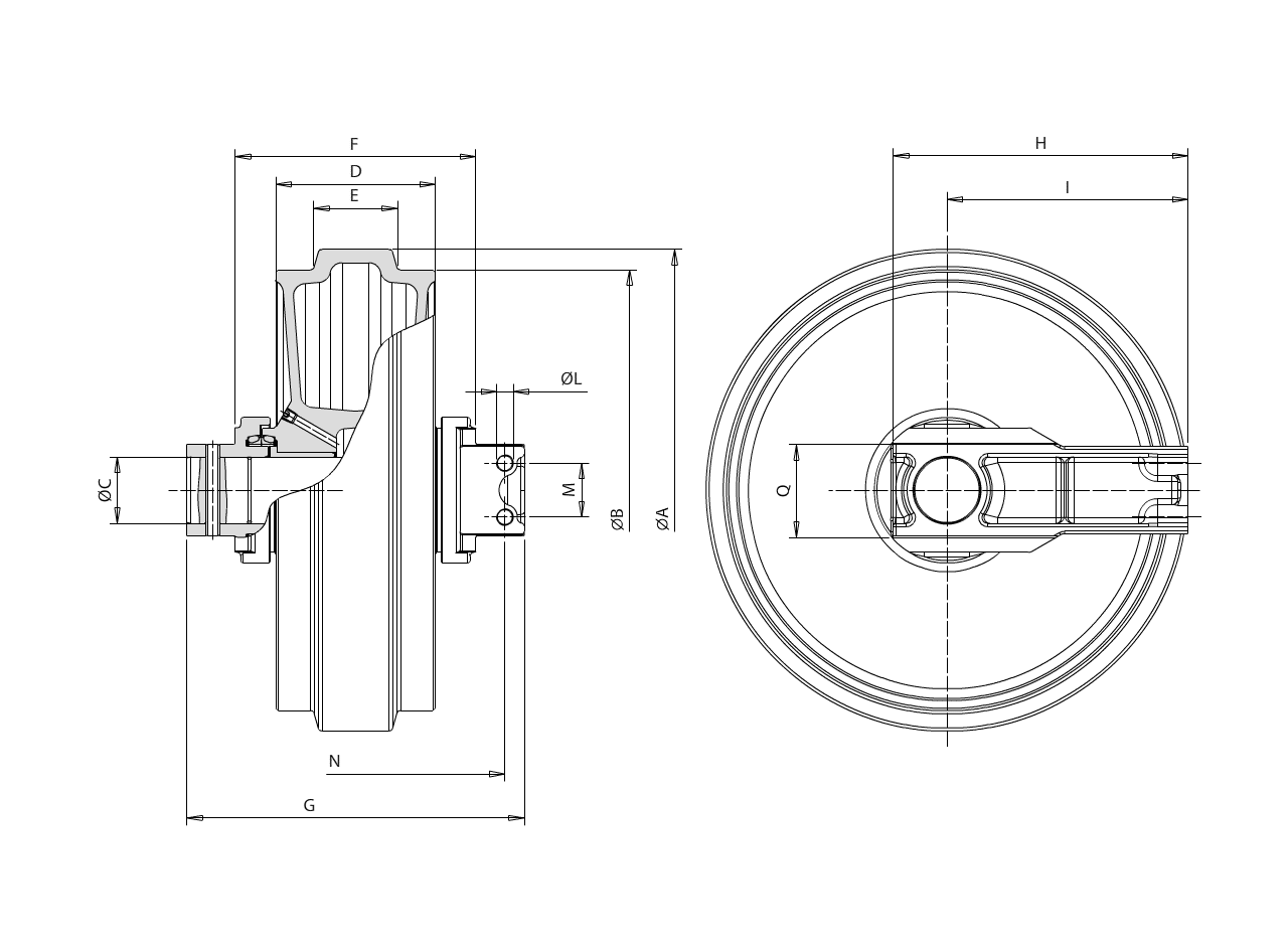 Idler 1 VOLVO Excavators EC460LC