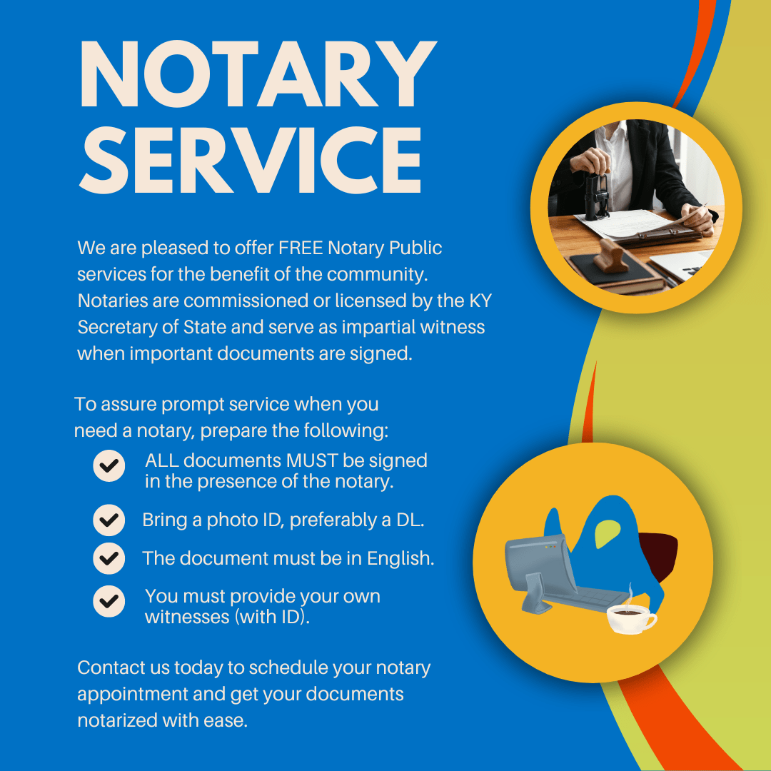 Notary Service Bowling Green Warren County Community Education
