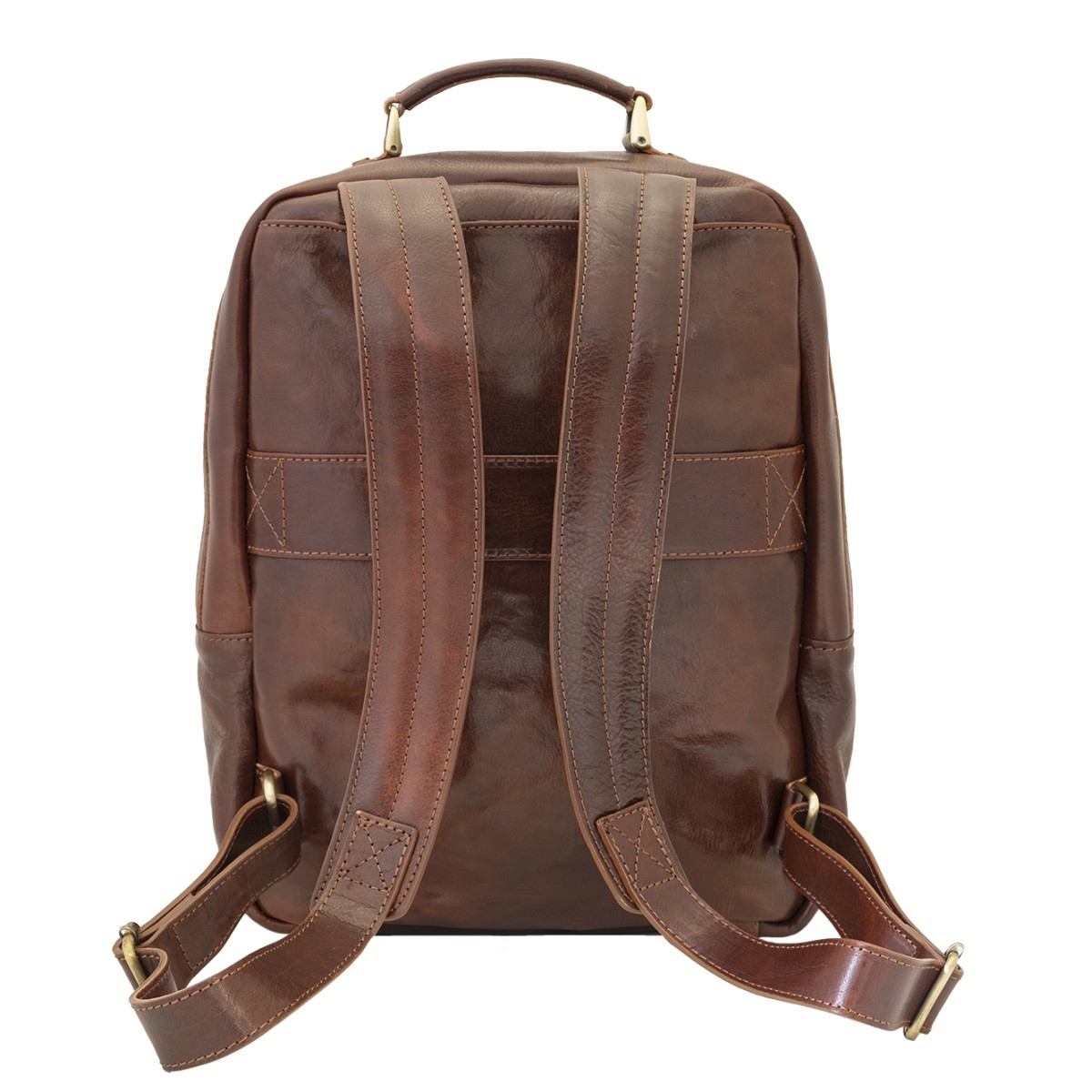 Leather backpacks with laptop compartment Mens Leather Backpack