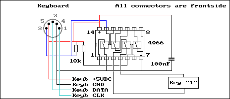 Pc Keyboard Wiring Schematic - Wiring Diagram and Schematic