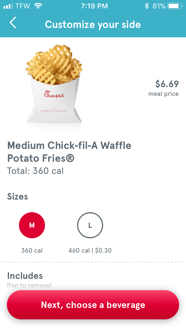 Have you downloaded the ChickFilA app? Commodore Waves