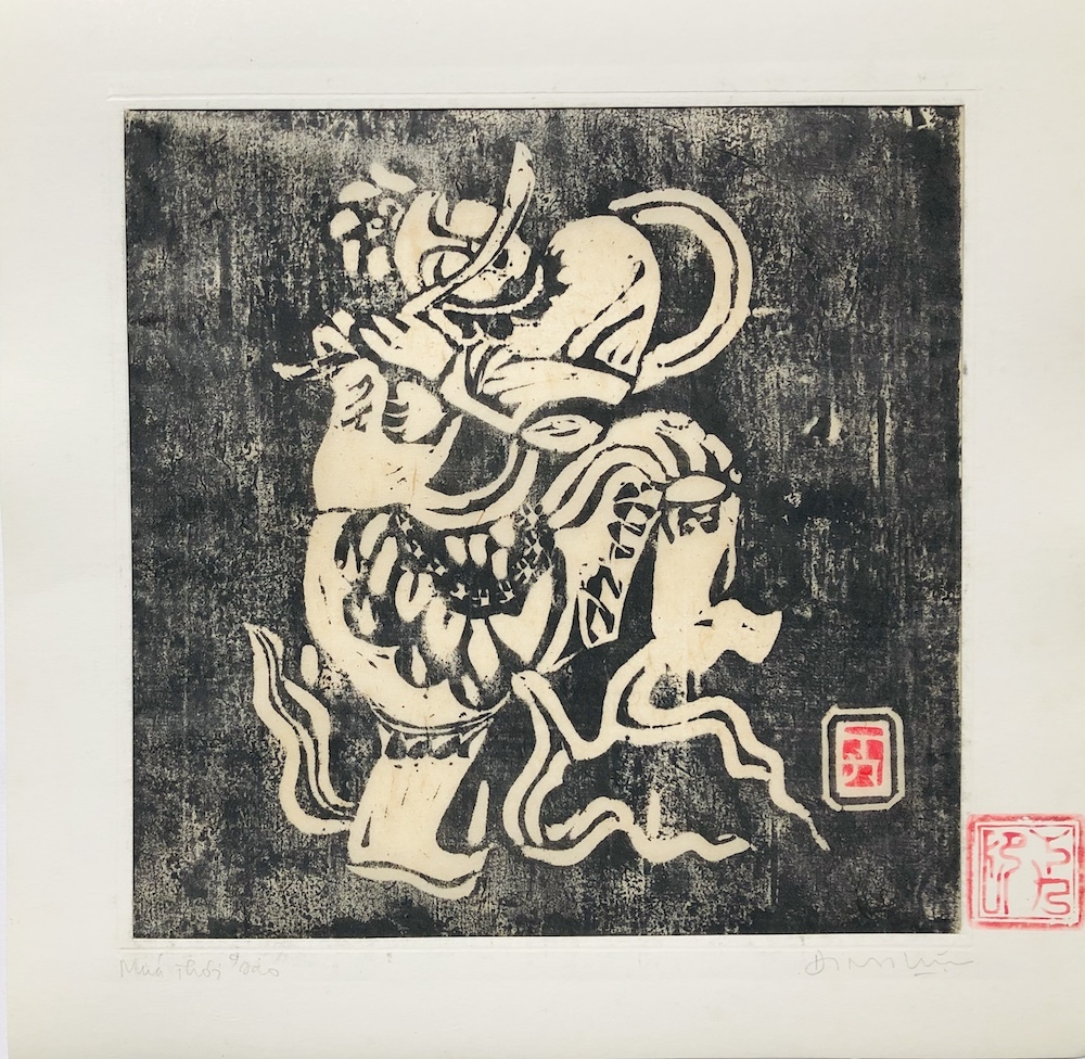 The Set of Wooden Carved Pictures About Vietnamese Traditional Art Ca