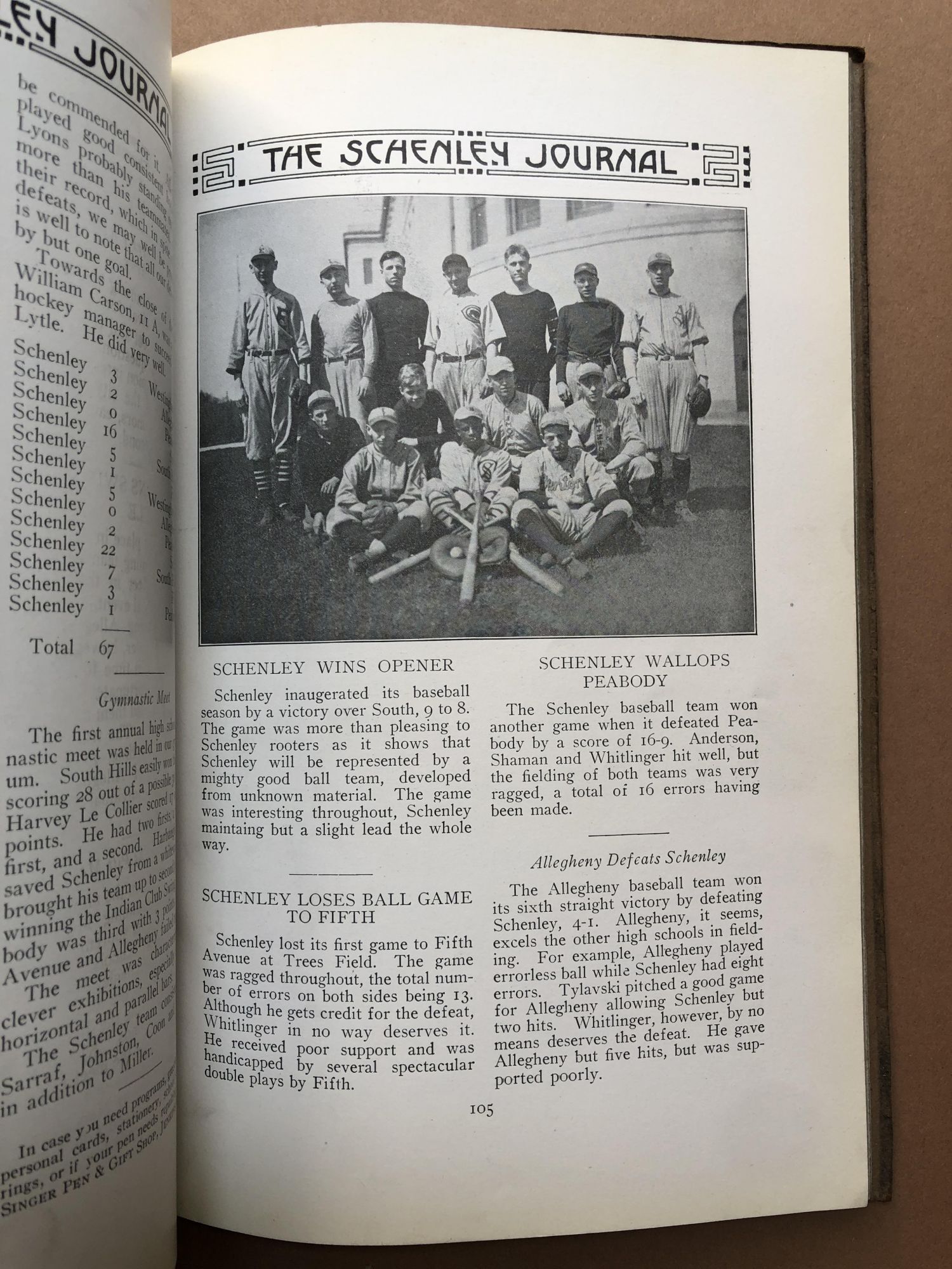 Schenley High School Yearbook, Commencement Number, June 1918