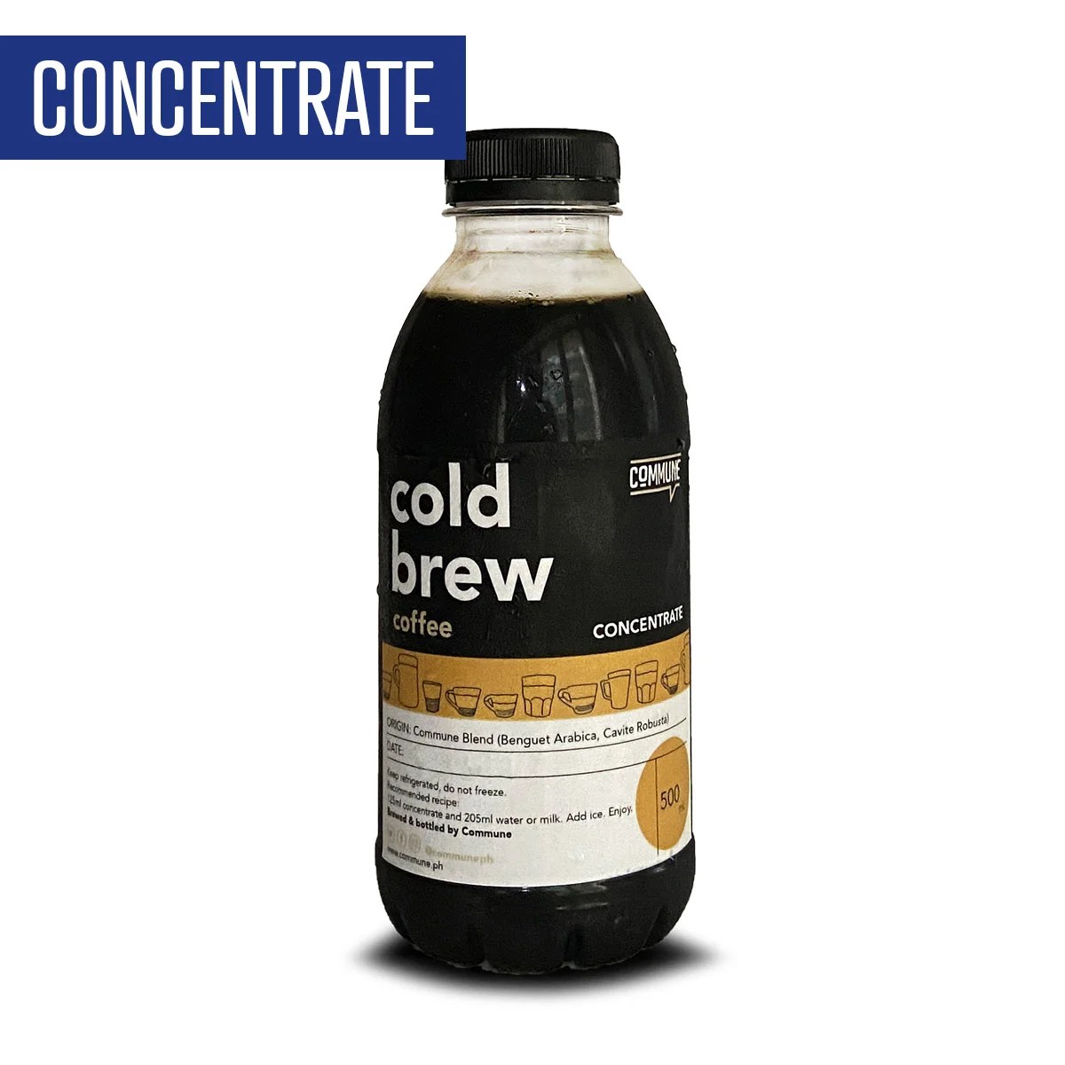 Commune Blend Cold Brew Concentrate 500ml Commune Cafe+Bar+Roaster
