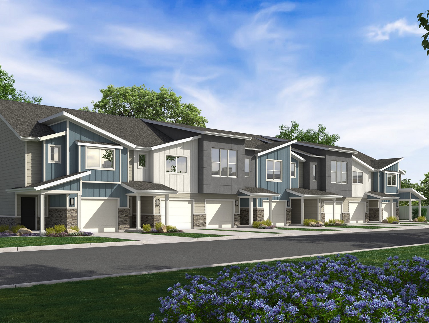Model Homes In Prominence Point Townhomes