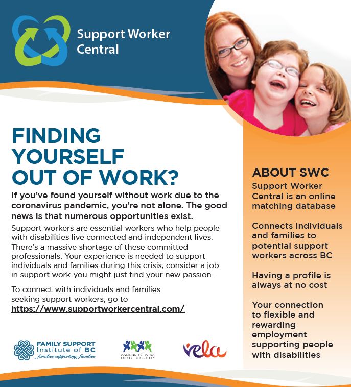 Support Worker Central Recruitment Community Living BC