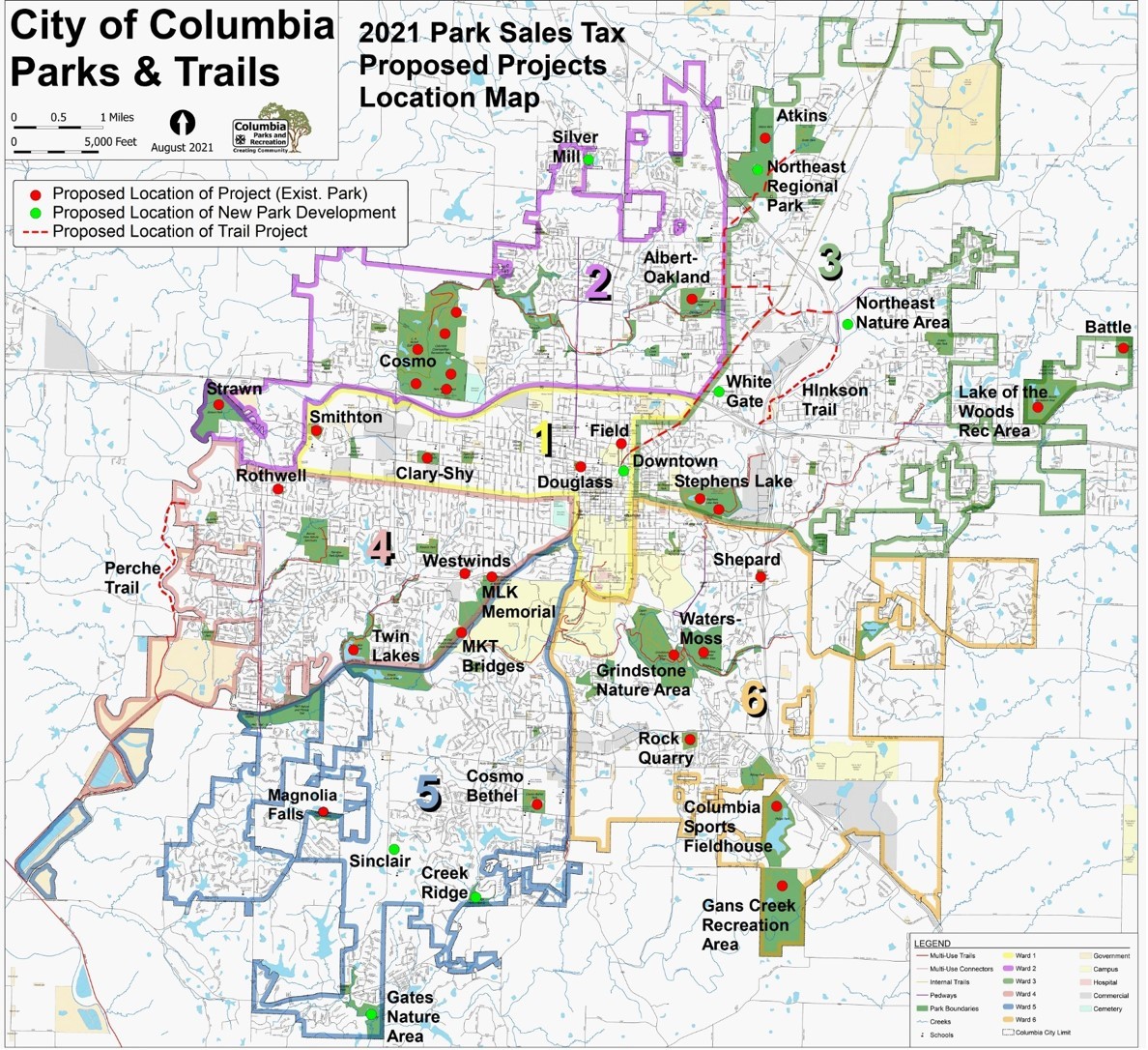 Park Sales Tax City of Columbia Missouri