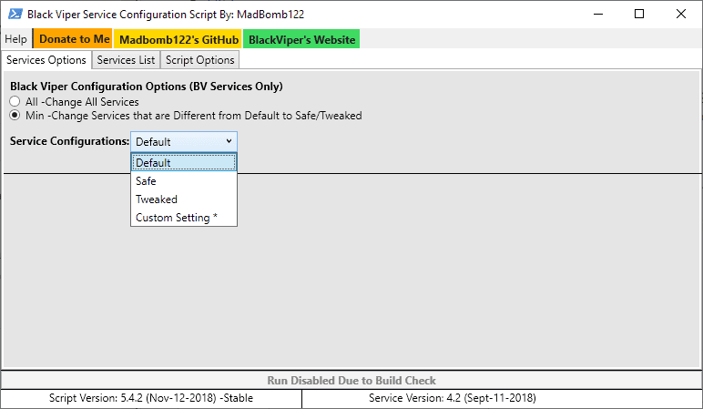 BlackViperScript realizar cambios masivos en la configuración del