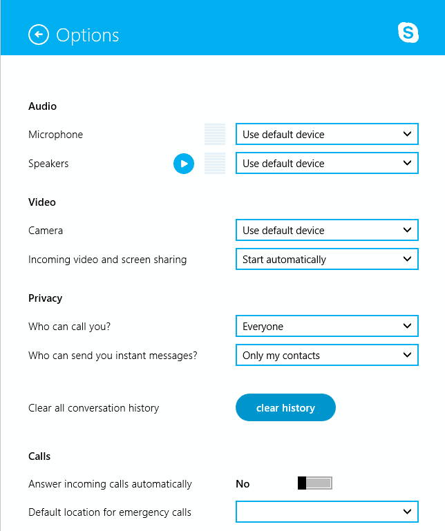 Lo que le falta a la aplicación de Skype para Windows 8