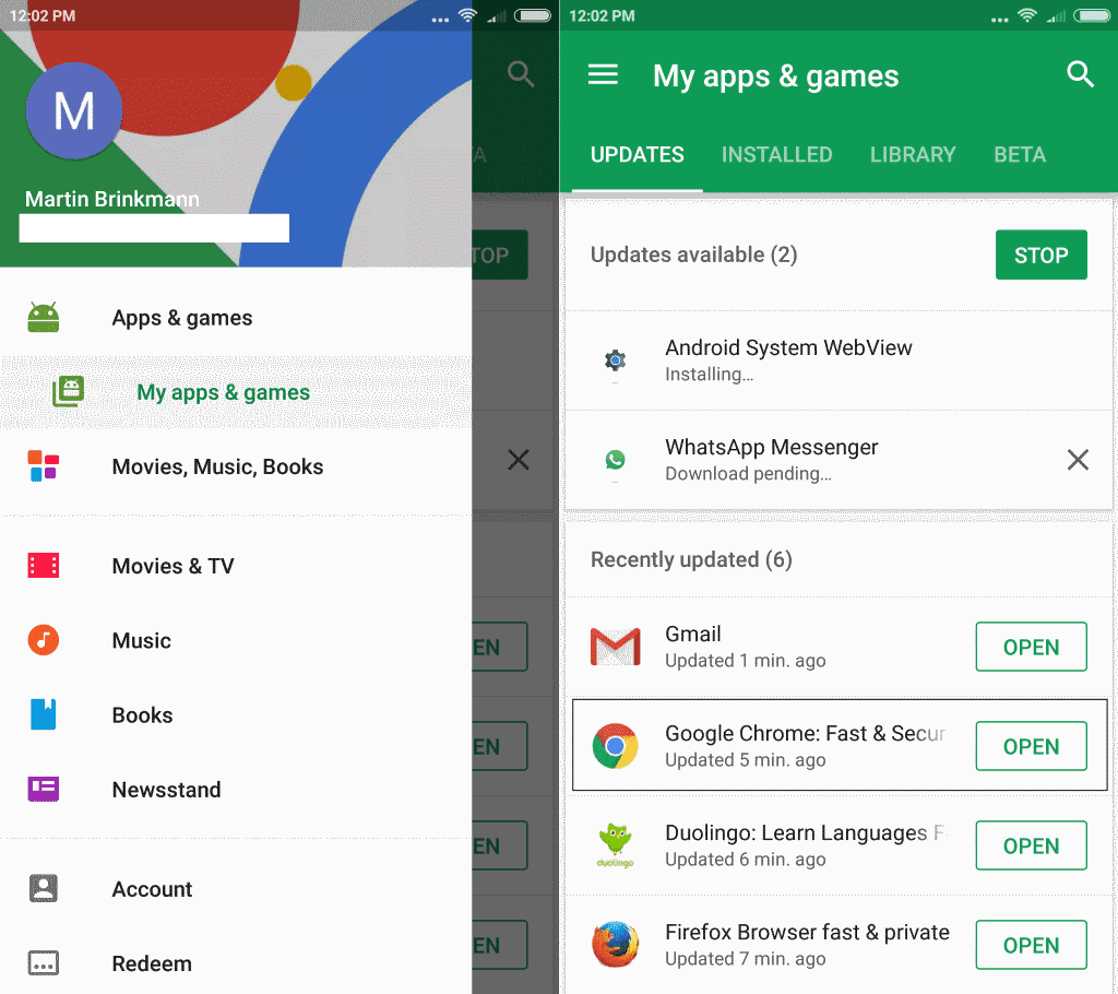 Cómo actualizar Google Chrome