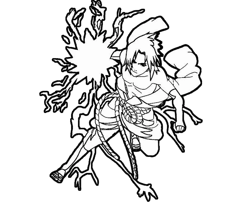 Sasuke para Colorir e Imprimir Muito Fácil Colorir e Pintar