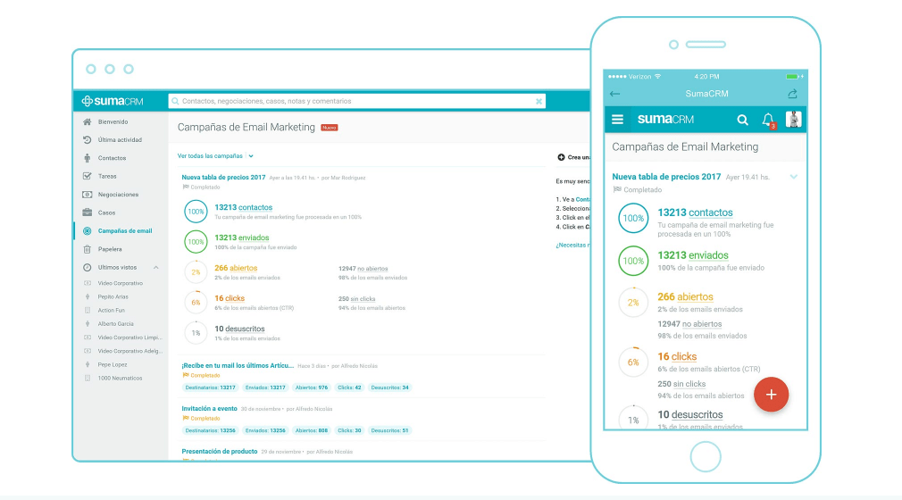 SumaCRM 】Información, Reseñas y Precios 2021 