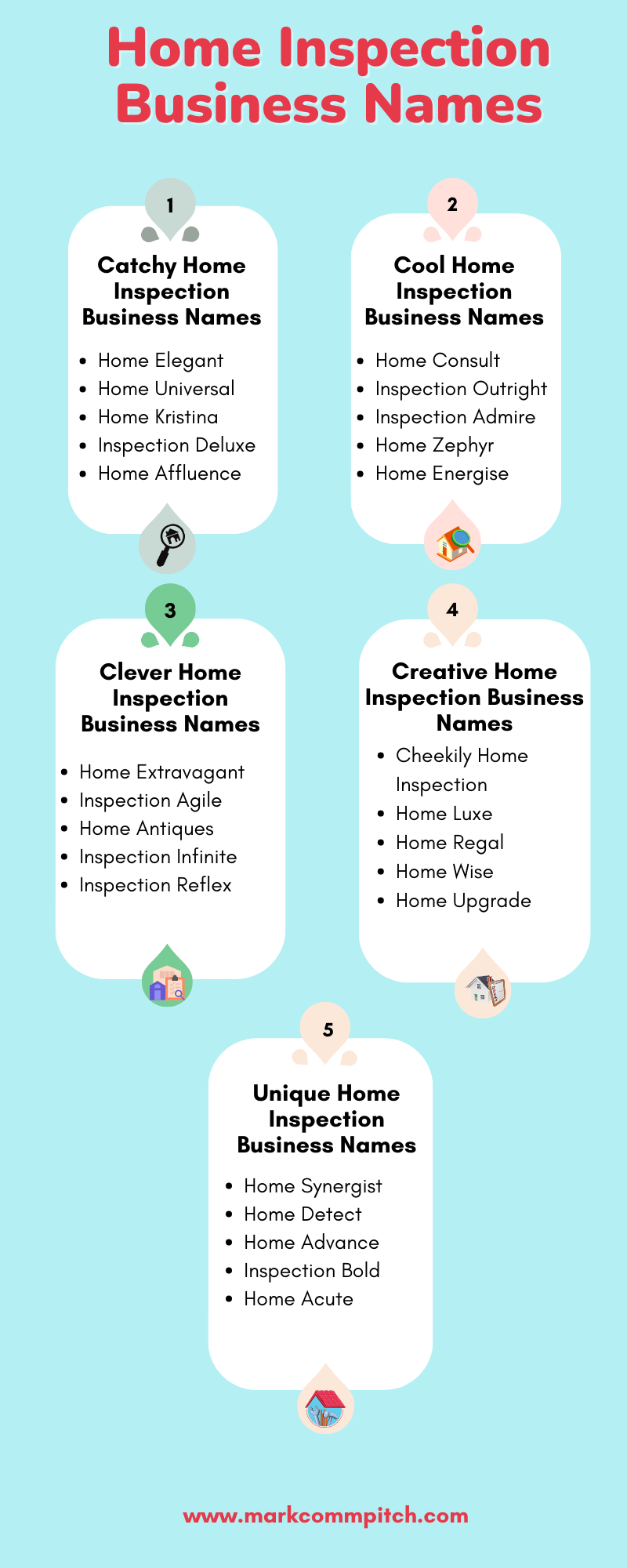 550 Cute And Catchy Home Inspection Business Names