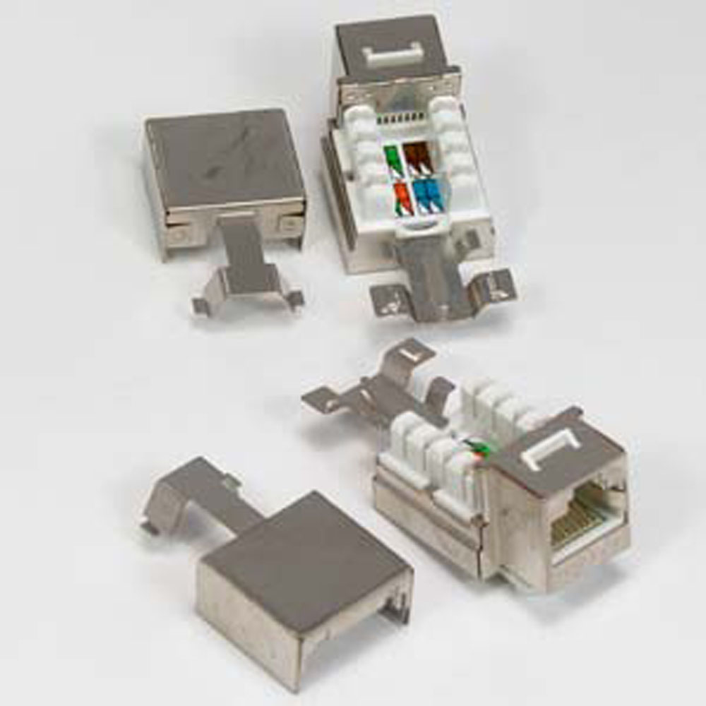 Keystone Jack, Cat5E, 110 Style, Shielded Compatible Cable Inc