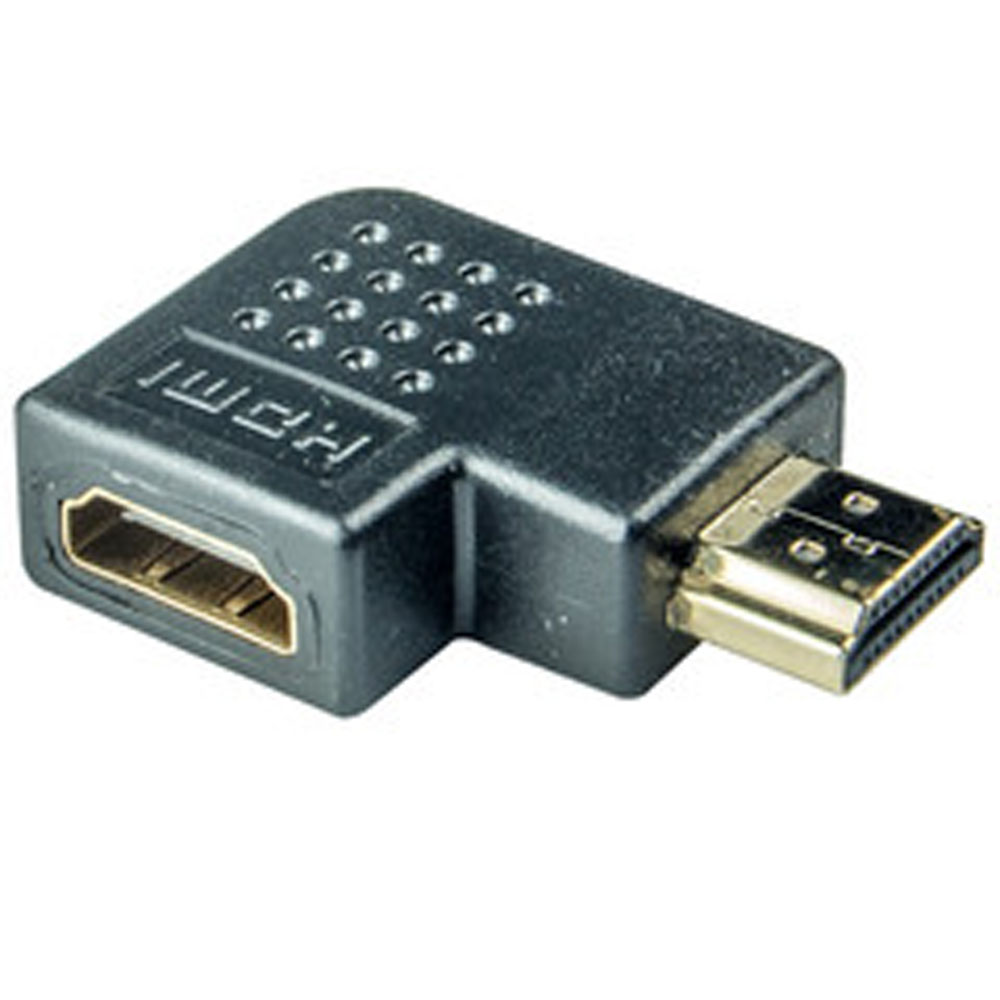 Adapter, HDMI, M/F, Horizontal Right 90-degree angle - Compatible Cable Inc