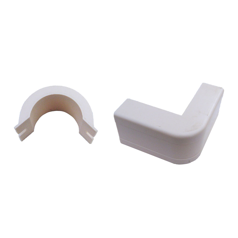 Cable raceway, 3/4" Outside Corner, White Compatible Cable Inc