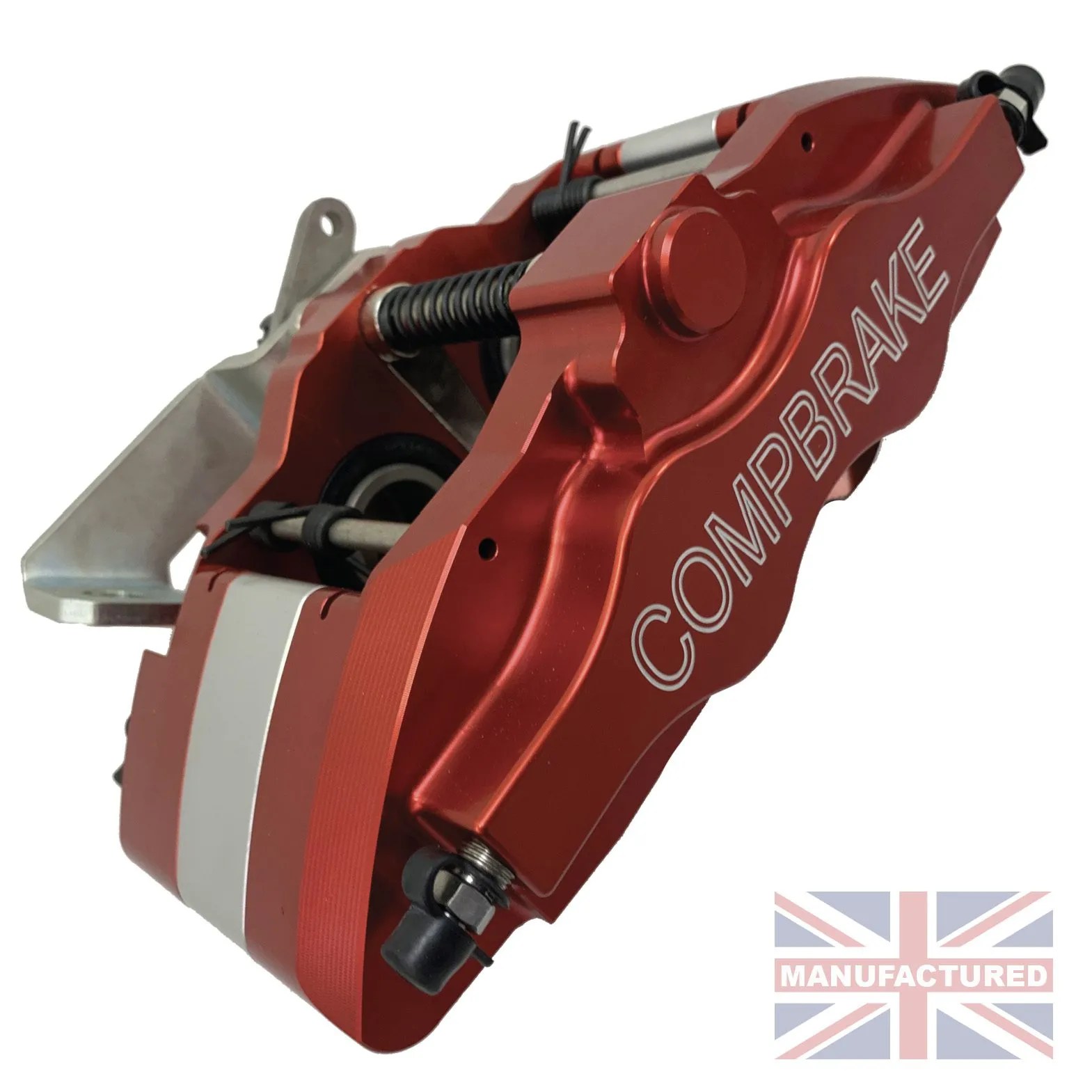 COMPBRAKE REAR CABLE HANDBRAKE CALIPERS RED [PAIR] CompBrake