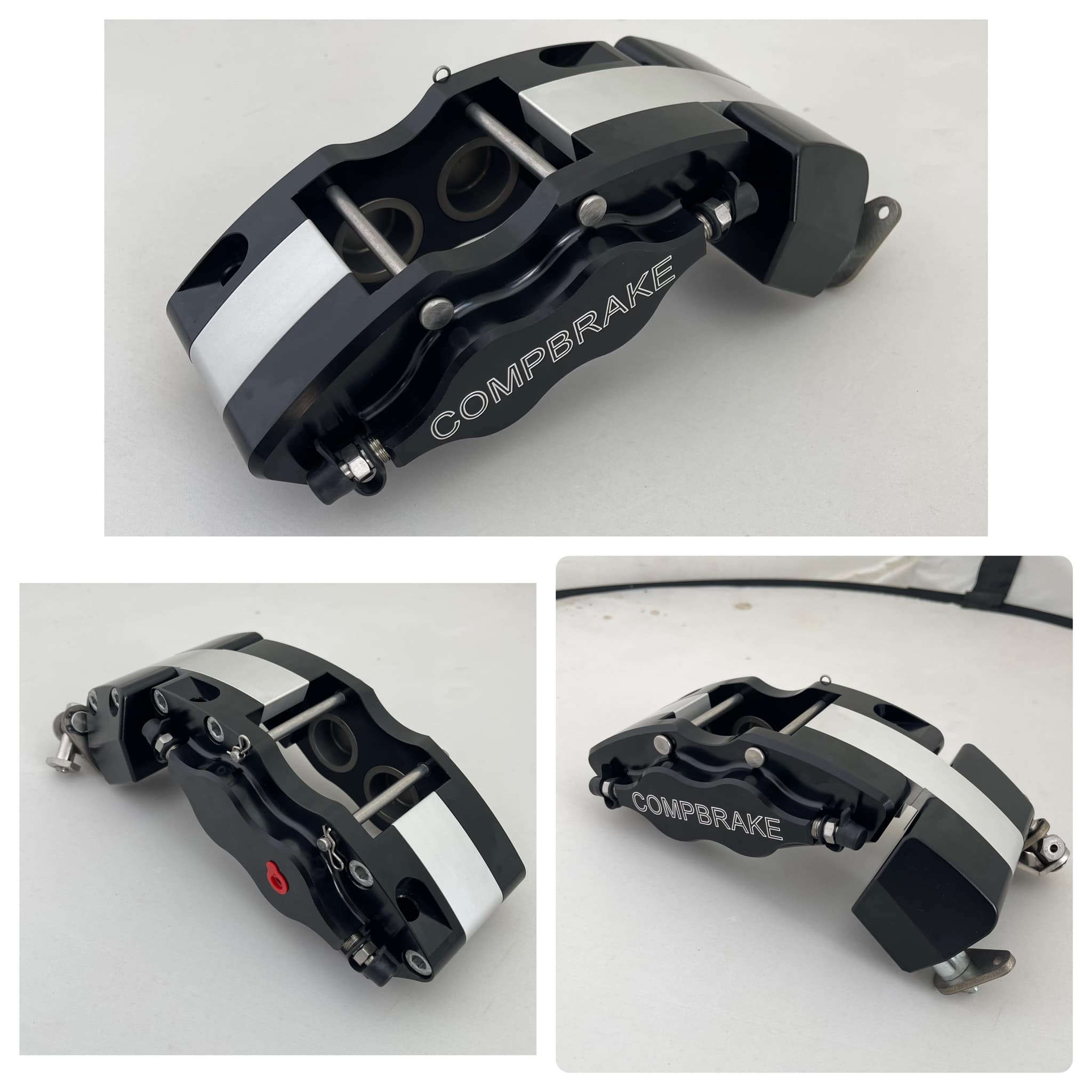 Compbrake B4 Pro Race 4 Calipers [4 Pot] Black [Pair] With Cable