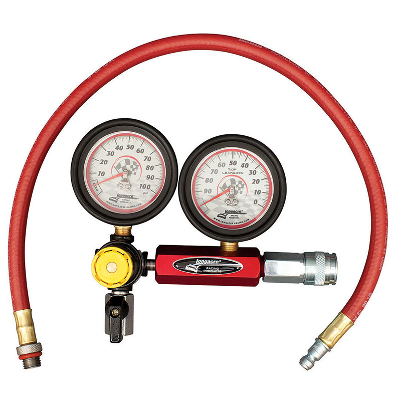 Longacre, Dial Type Leakdown Tester, w/ 14mm spark plug