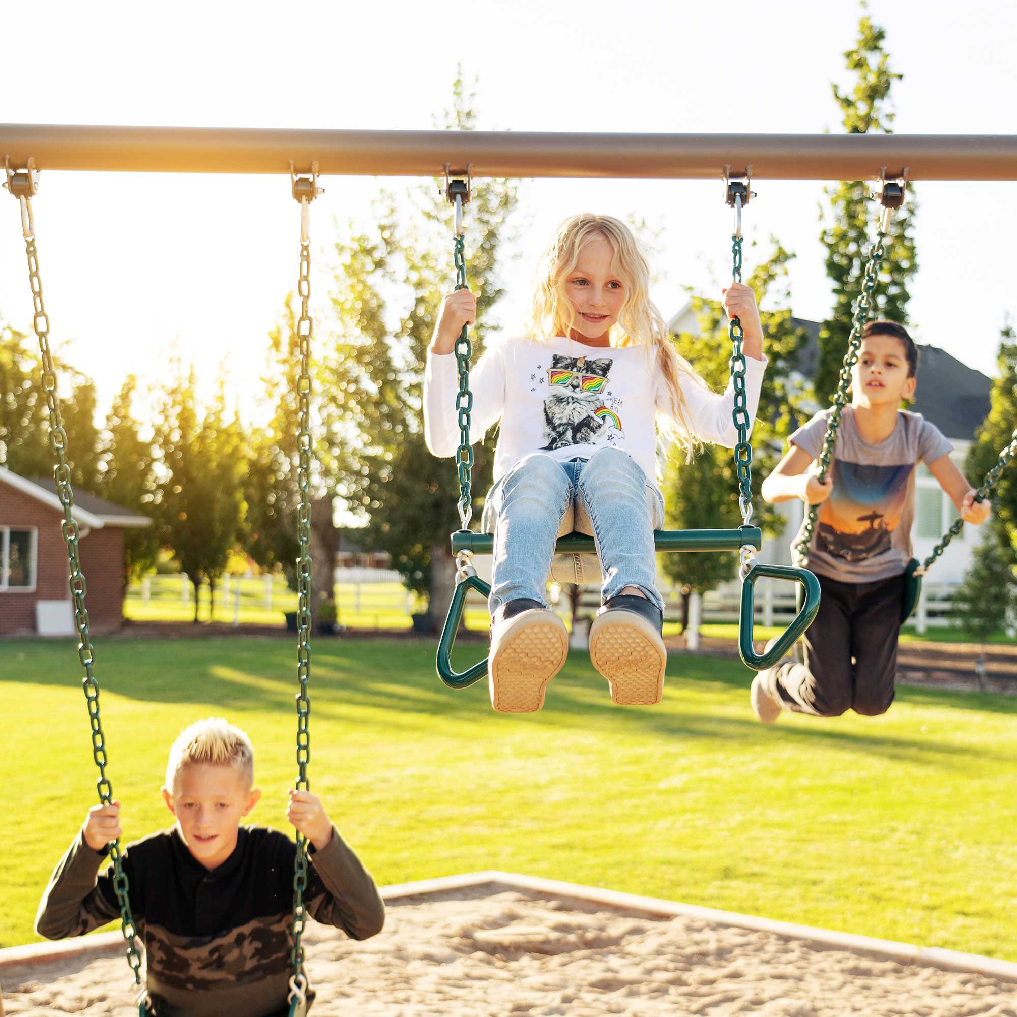 91069 Lifetime Big Stuff Swing Set (Earthtone)91069