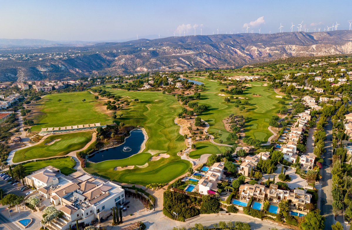Watch Cyprus Open venue Aphrodite Hills from above