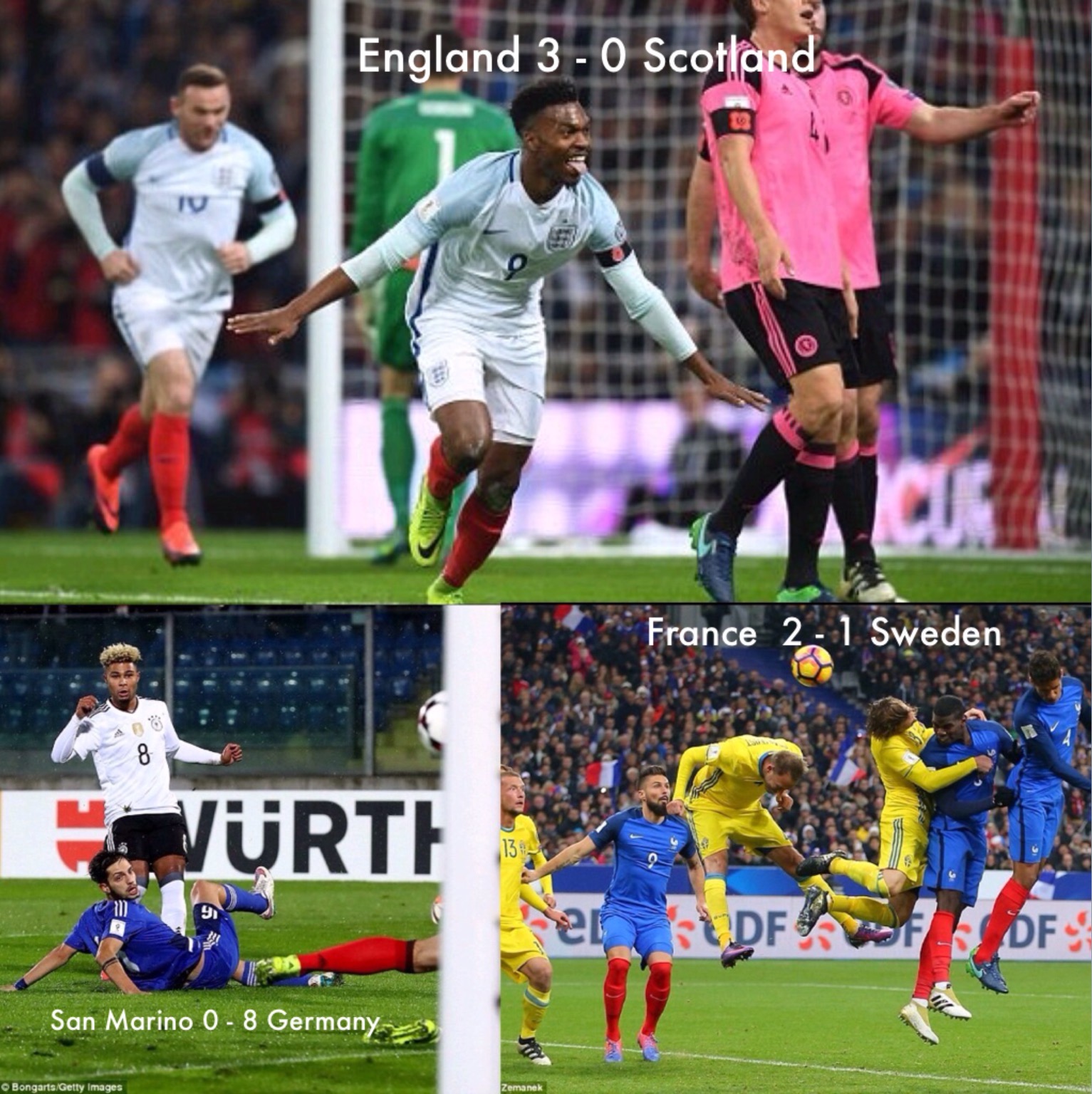 Euro WCQ England, France Seal Wins; Germany Destroy San Marino