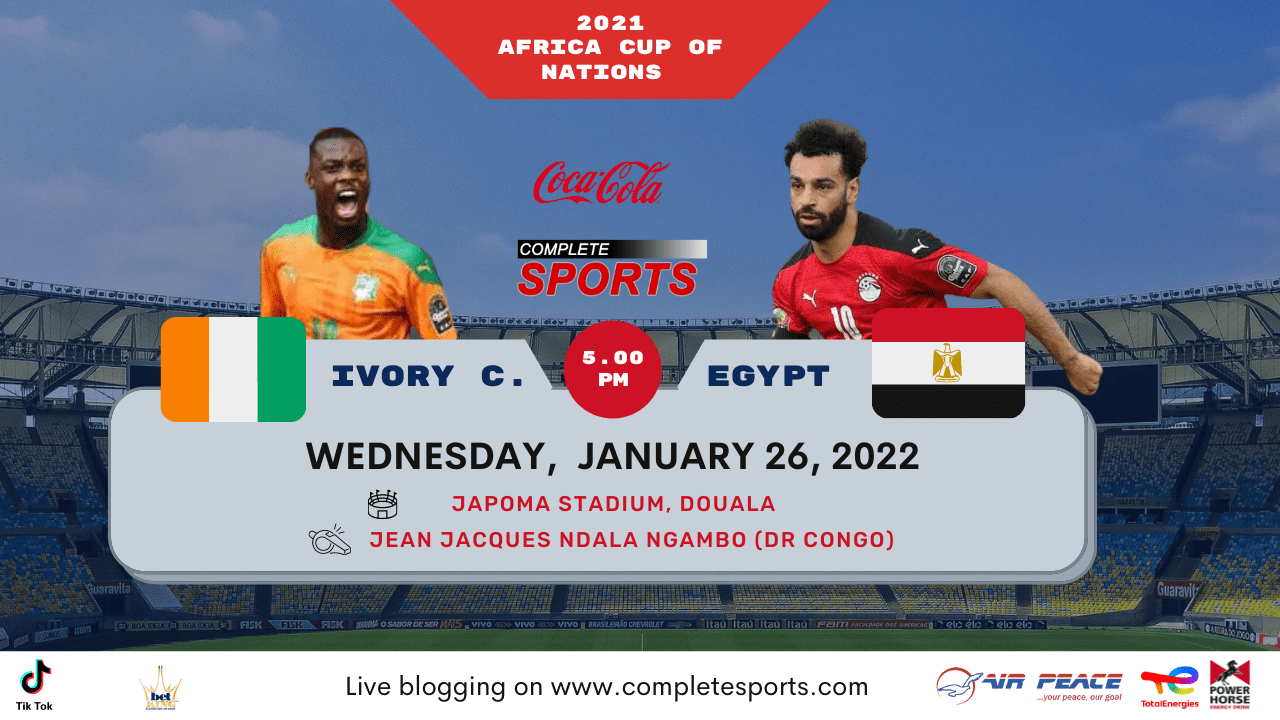 Live Blogging Ivory Coast vs Egypt AFCON 2021 Round of 16