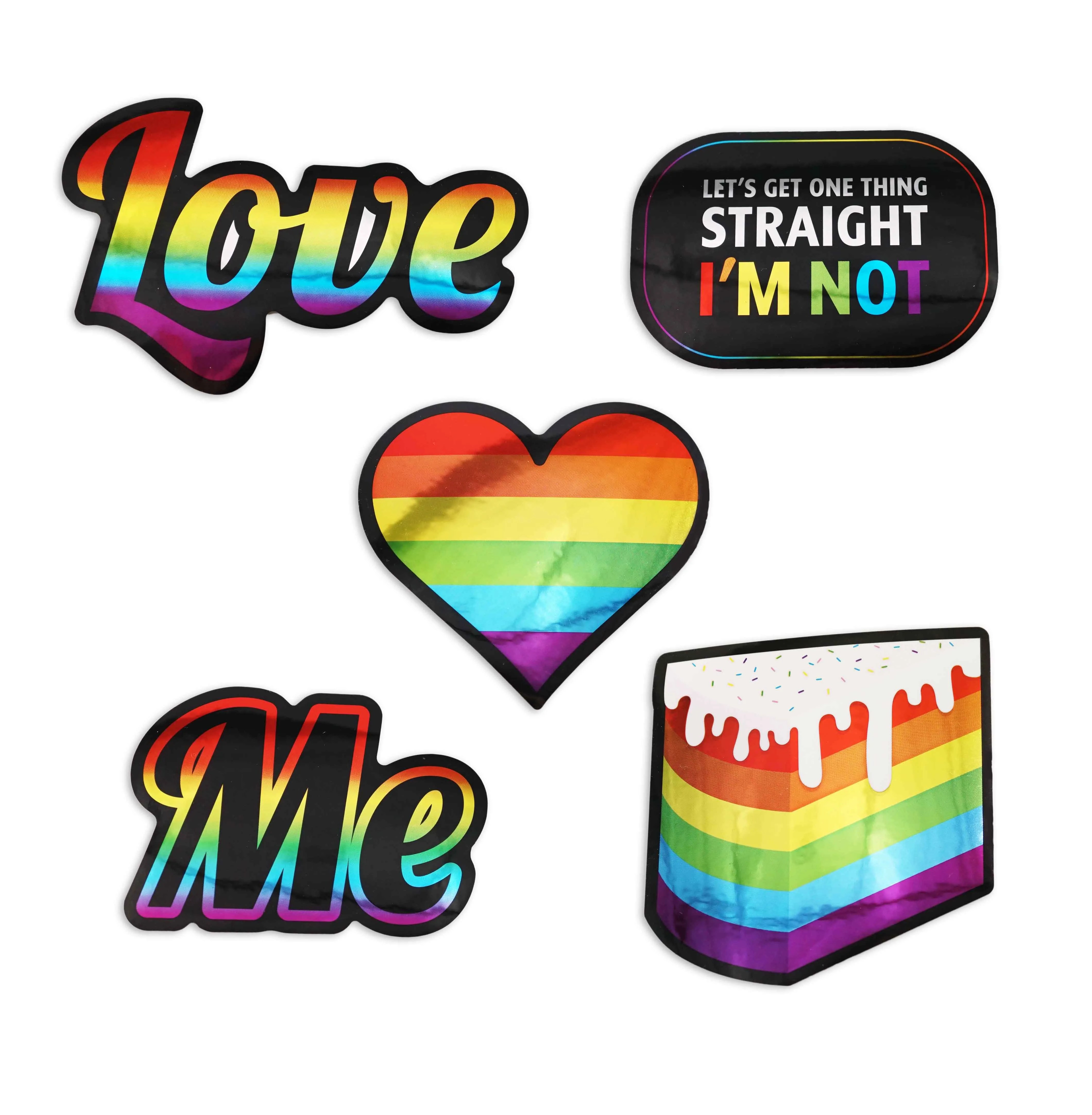LGBTQ Metallic Sticker Set Compoco