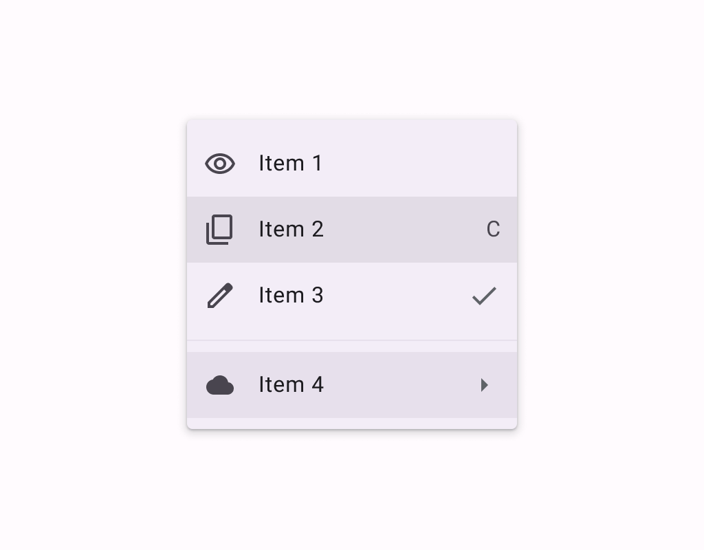 DropdownMenu Jetpack Compose Component in Material 3 Compose