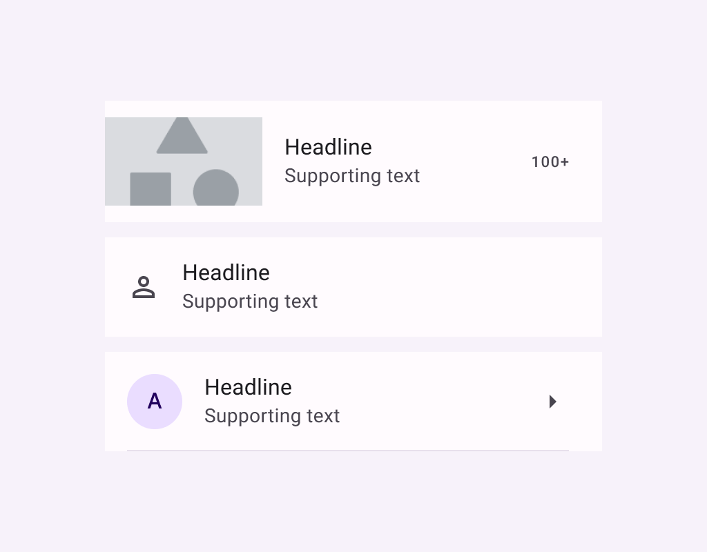 ListItem Jetpack Compose Component in Material 3 Compose Composables