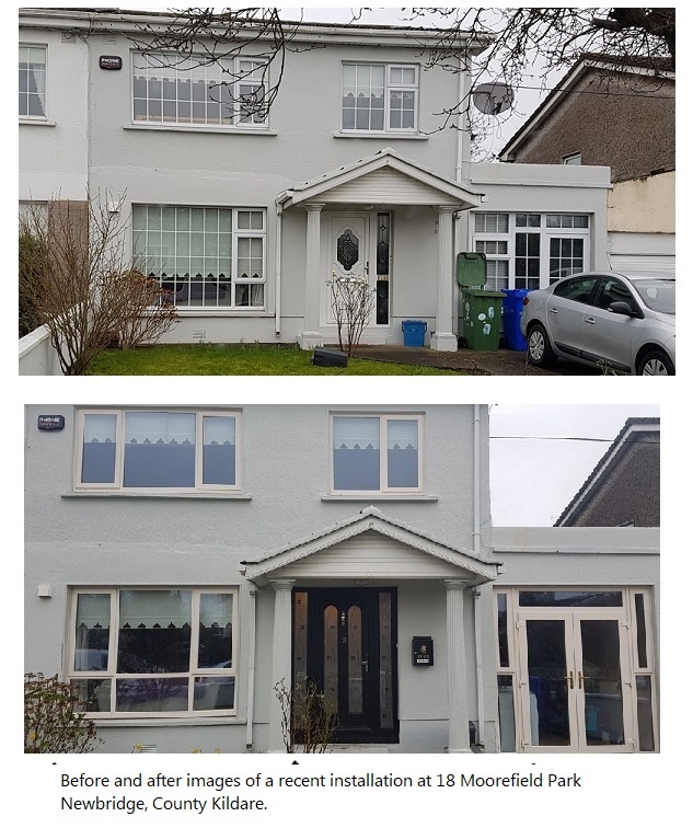 NewbridgeWindowsBeforeandAfter. Composite Door Systems