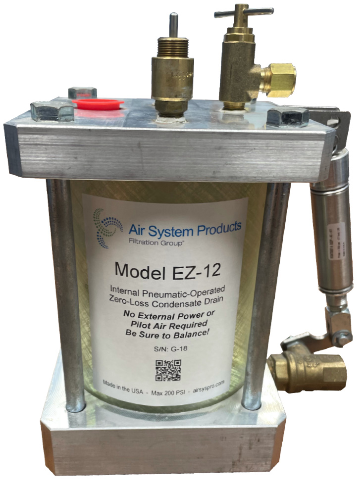 Air System Products EZDrain Zero Loss Drain Drains Compressor World