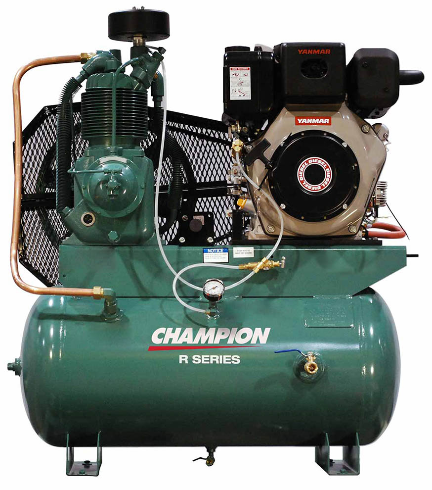 Champion RSeries Diesel Powered Two Stage Piston Air Compressor