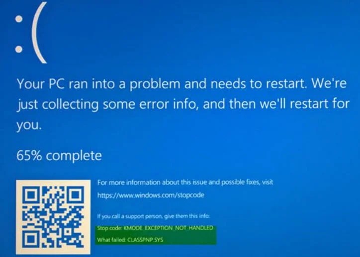 How to fix KMODE_EXCEPTION_NOT_HANDLED Windows 10 error