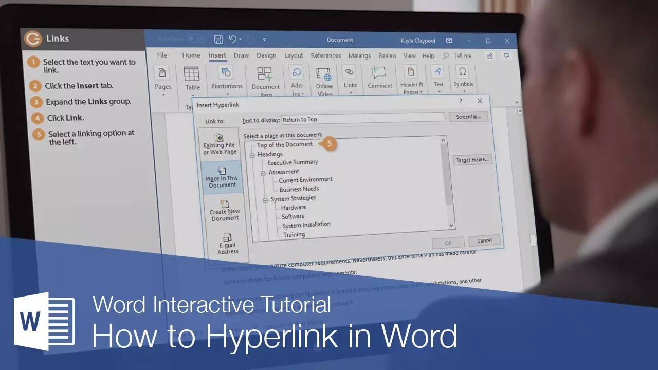 How to hyperlink in word? How To Create A Hyperlink in word document