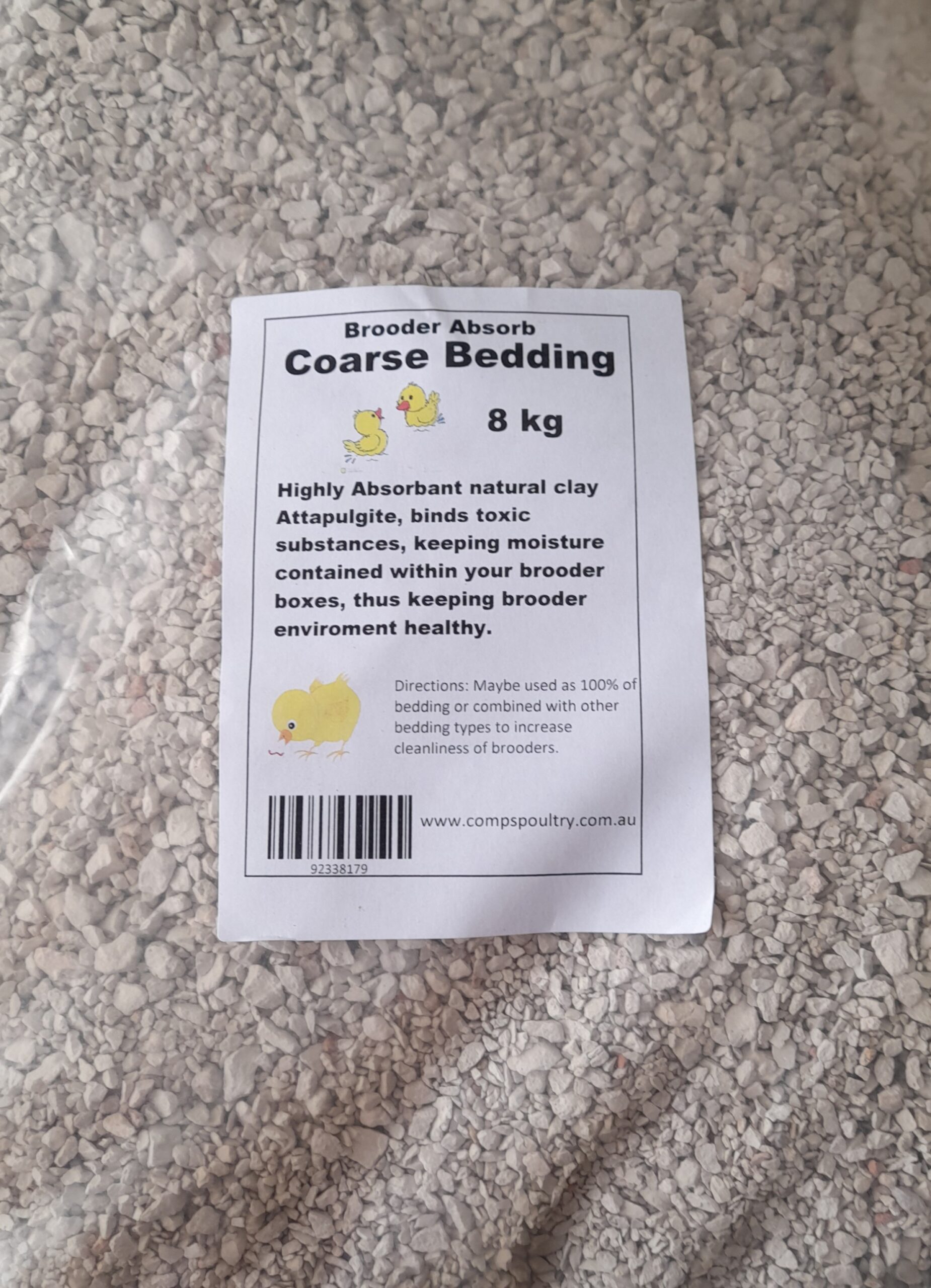 Brooder Asborb COARSE bedding 8kg — Comps Poultry