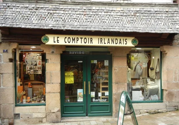 Magasin Lannion Textile, whisky, thé &amp; épicerie Irlandaise