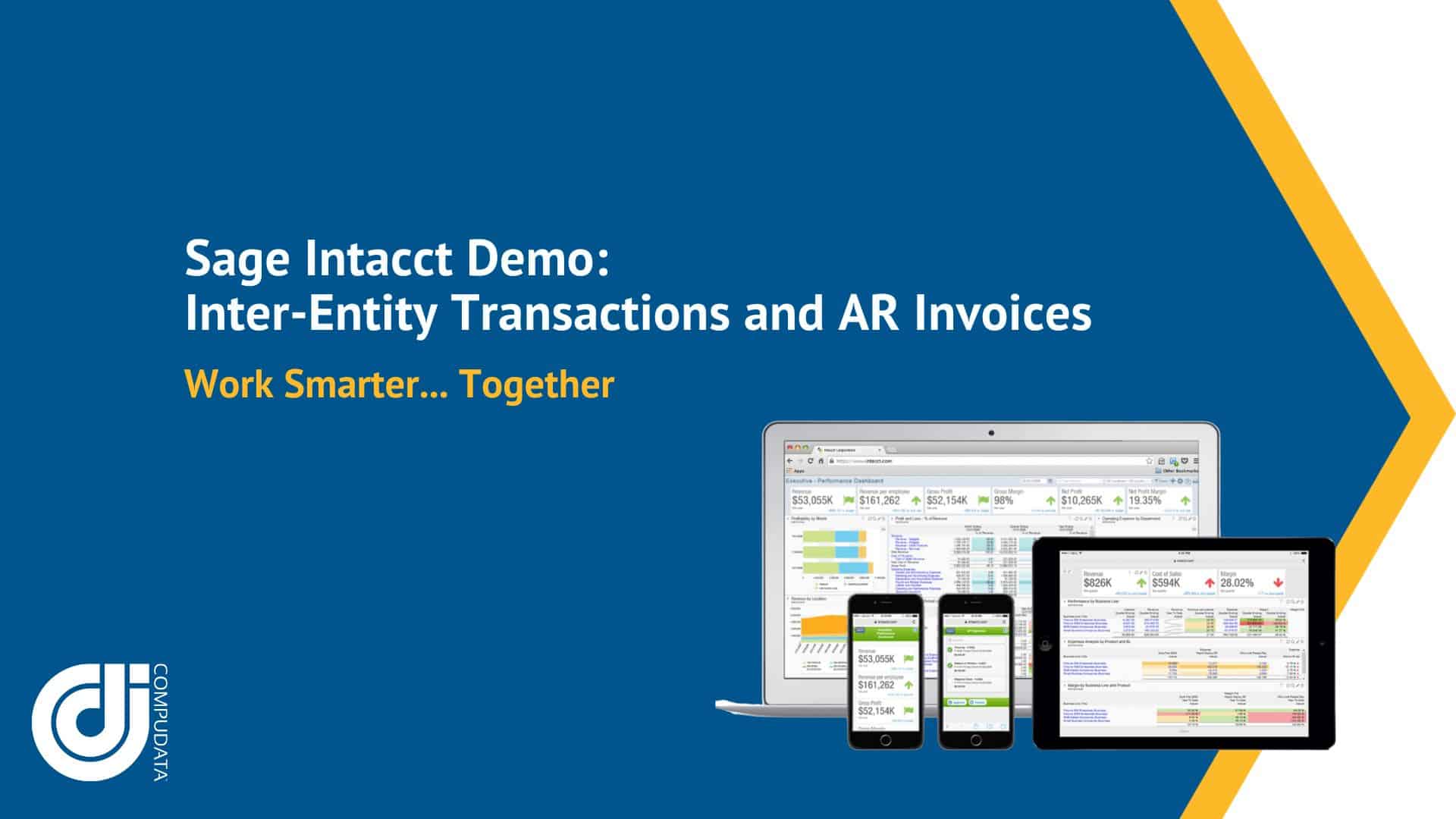 Sage Intacct Demo InterEntity Transactions and AR Invoices
