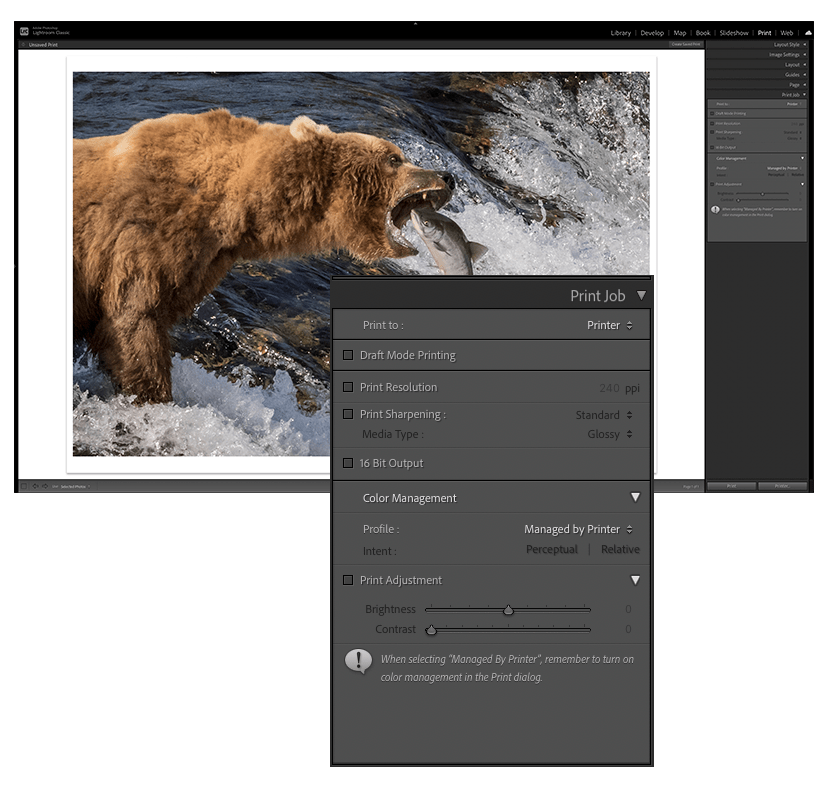 Adobe Lightroom Classic macOS Print Tutorial