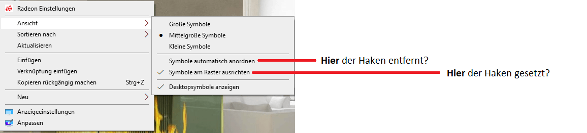 Desktop Icons Verschieben Sich Icons Werden Zufallig Auf Dem Desktop