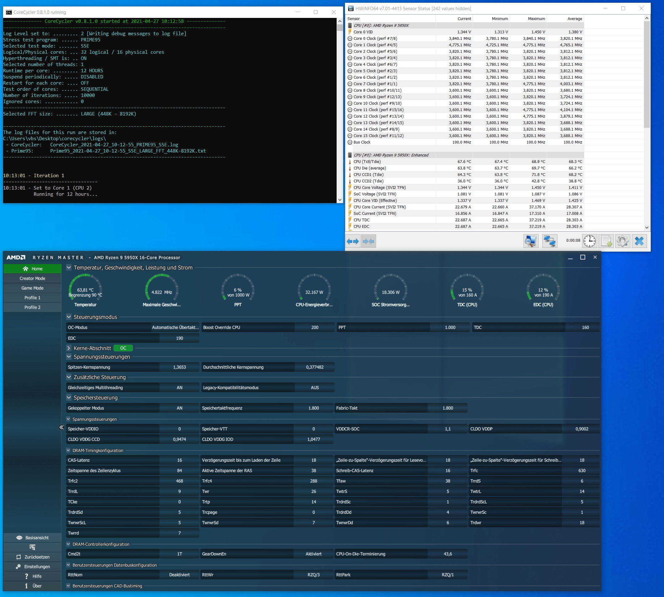 5950X "Max CPU Boost Clock Override" ohne Wirkung? Hardwareluxx