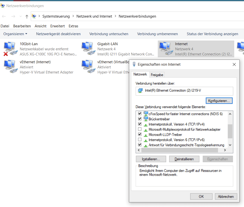 Seit Windows 10 Update keine Netzwerkverbindung möglich | ComputerBase